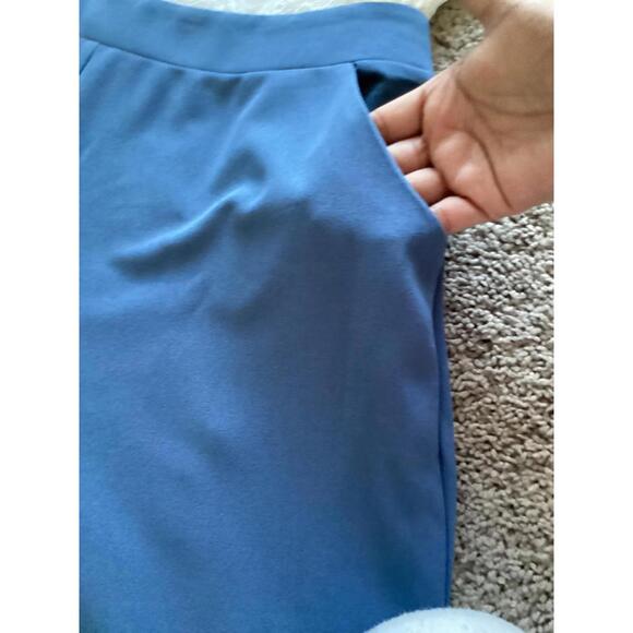 Available by Angela Lace Top‎ Blue Wide Leg Jumpsuit L • Elegant Party Outfit - Picture 12 of 13